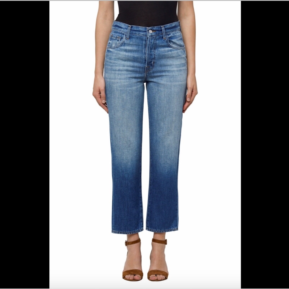 NWT‎ J Brand Wynne High-Rise Cropped Straight SZ 27